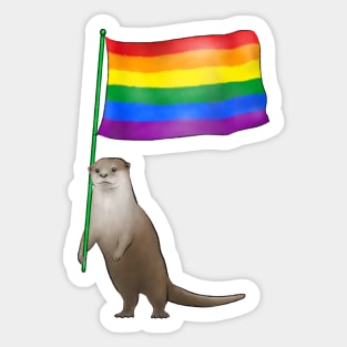 Pride Otter 4 Sticker